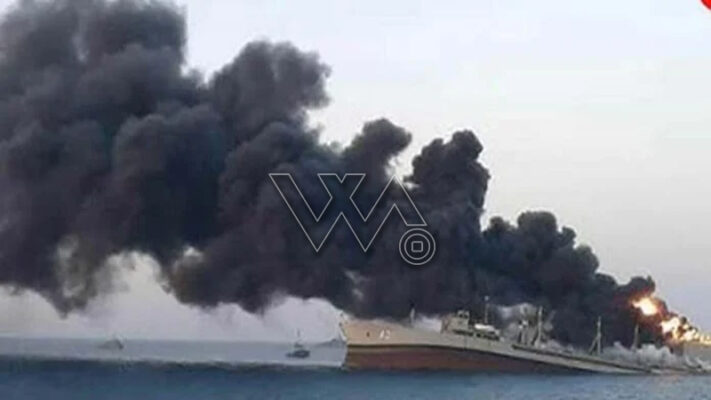 ایرانی جہاز سب میرین حملے سے ڈوب گیا، 101 افراد لاپتا ہوگئے