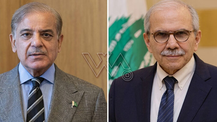 لبنان کے وزیراعظم کی شہبازشریف سے اسرائیلی حملے رکوانے کیلئے تعاون کی درخواست