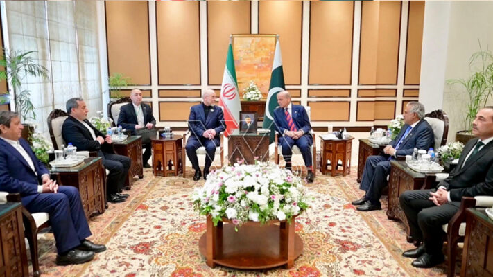 وزیراعظم شہباز شریف سے ایرانی وفد کی ملاقات