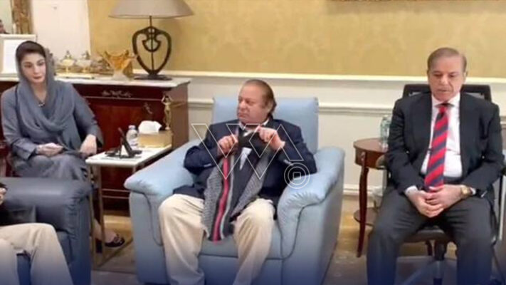 وزیراعظم  شہبازشریف کی صدر ن لیگ نوازشریف سے ملاقات،سیاسی معاشی صورتحال پر تبادلہ خیال