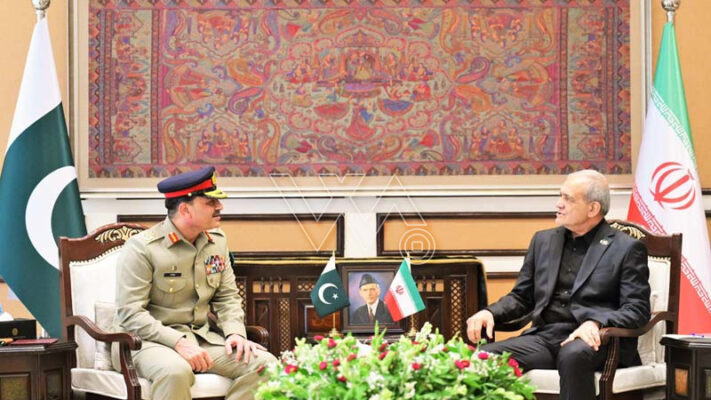 فیلڈ مارشل سید عاصم منیر کی ایرانی صدر سے ملاقات ، علاقائی ترقی اور امن اقدامات پر تبادلہ خیال