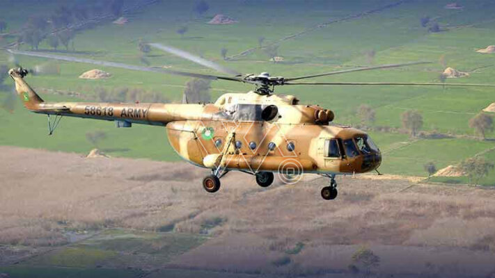 مظفر آباد: پاک فوج کا ایم آئی 17 ہیلی کاپٹر گر کرتباہ، تمام اہلکار شہید