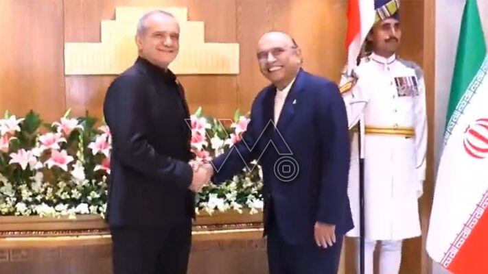 ایرانی صدر کی آصف علی زرداری سے ملاقات، اقتصادی تعاون سمیت دیگر امور پر تبادلہ خیال